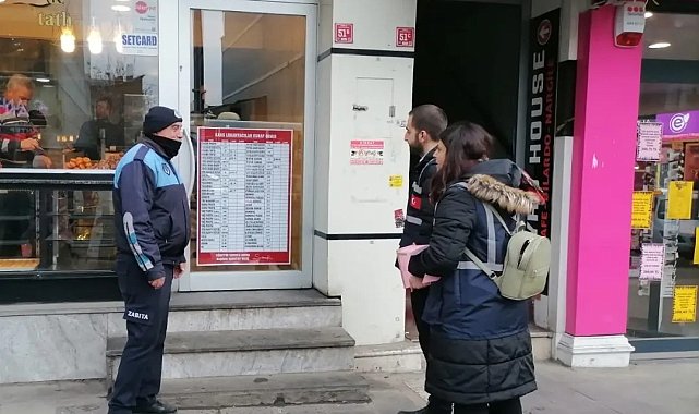 Kars'ta işyerlerinde fiyat listesi denetimi