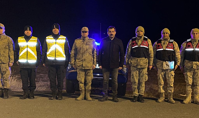 Kaymakam Akköz, gece vardiyası personellerini ziyaret etti
