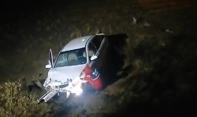 Kontrolden çıkan araç köprüden uçtu: 4 yaralı