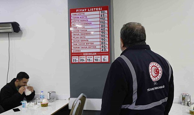 Lokantalarda fiyat oyunlarına son: Denetimler devam ediyor