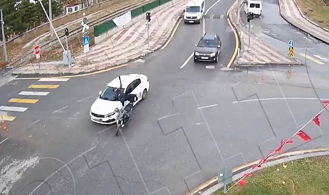 Malatya'da dikkatsizlik sonucu yaşanan kazalar kamerada