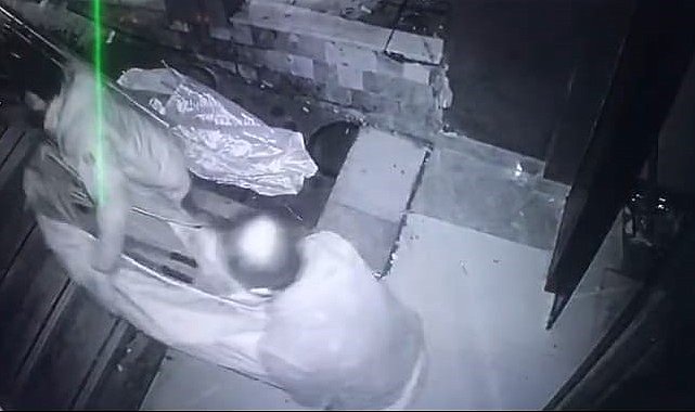 Malatya'da hasarlı apartmanı ikinci kez soyan hırsızlar kameraya yakalandı