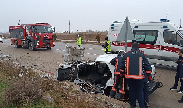 Malatya'da takla atan otomobilde bir kişi yaralandı