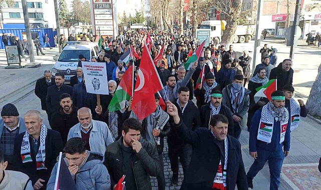 Malatya'da teröre ve İsrail'e lanet yürüyüşü