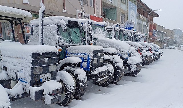 Malazgirt'te kar yağışı: 33 köy yolu kapandı