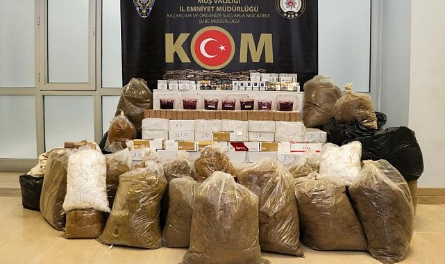Muş'ta kaçak sigara operasyonu