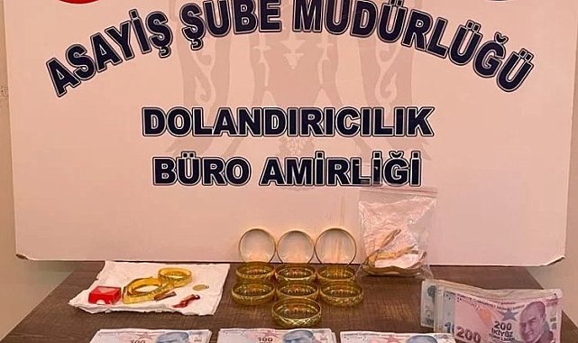 Sahte altınla kuyumcuları dolandıran 2 kişi yakalandı