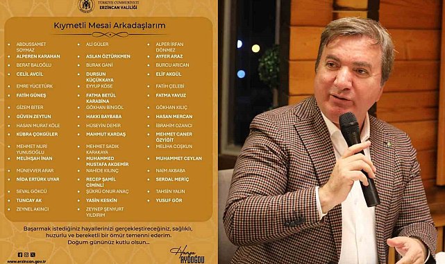 Vali Aydoğdu, kamu çalışanlarının doğum günlerini unutmuyor