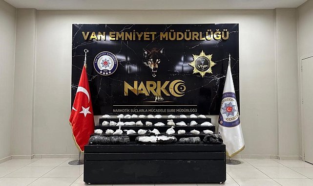 Van'da 29 kilo 40 gram metamfetamin ele geçirildi