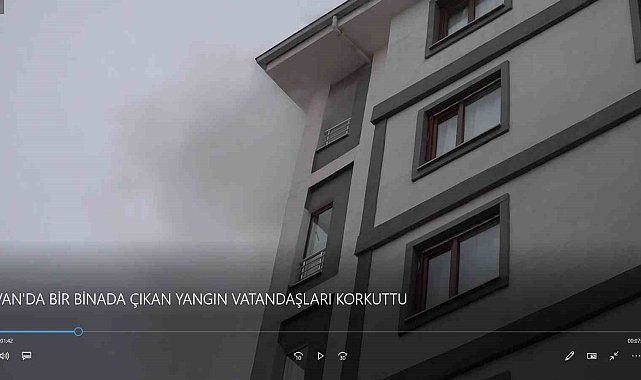 Van'da korkutan yangın
