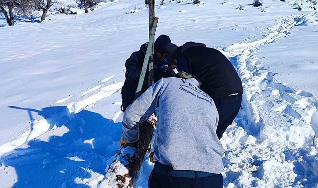 VEDAŞ ekiplerinin zorlu kış mesaisi
