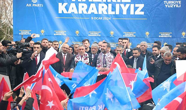 Yeniden aday olan Başkan Şerifoğulları'na coşkulu karşılama