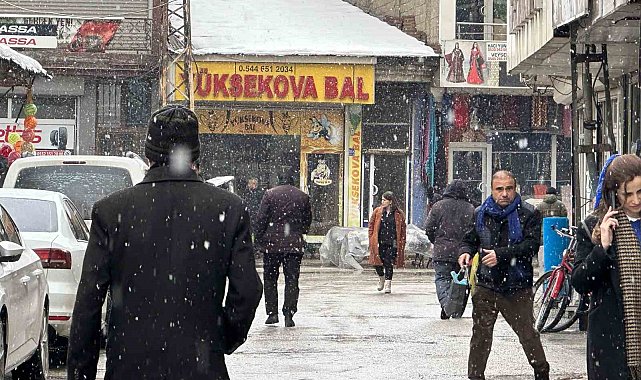 Yüksekova'da kar yağışı