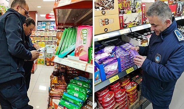 Zabıta ekiplerince marketler denetlendi