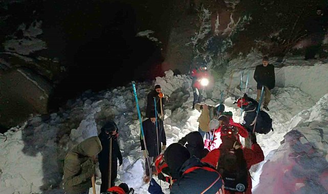 Bingöl'de çığ düştü: Çığ altında kaldığı düşünülen 1 kişi aranıyor
