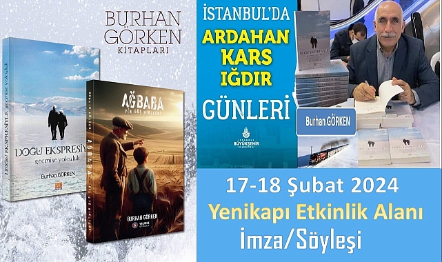 Burhan Görken kitaplarını sergiledi