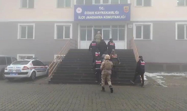 Digor'da PKK/KCK propagandası yapan 5 kişi yakalandı