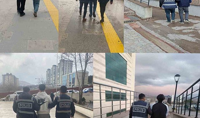 Elazığ'da kesinleşmiş hapis cezası bulunan 15 zanlı yakalandı