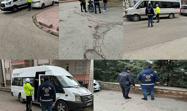 Elazığ'da okul önü denetimleri sürüyor