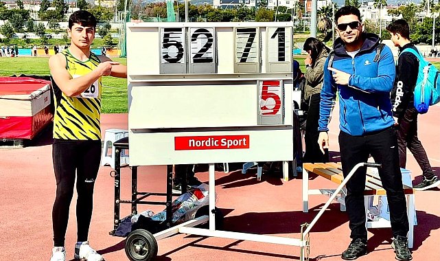 Erzincanlı sporcu 'Cirit Atma'da Türkiye şampiyonu oldu