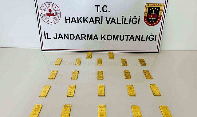 Hakkari'de kaçak 22 kilo külçe altın ele geçirildi