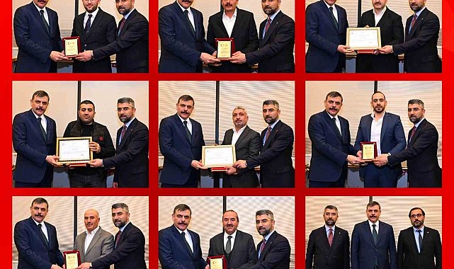 Hayırsever iş insanlarına şükran belgesi