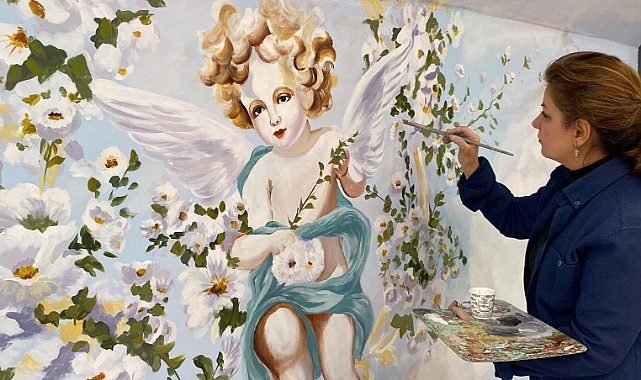 İranlı ressam Kars’ta çalışmalarına devam ediyor