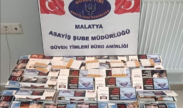 Malatya'da 120 bin adet kaçak sigara ele geçirildi