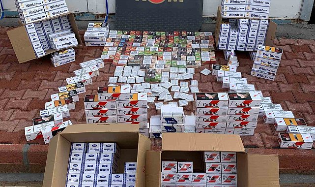 Malatya'da 778 bin adet kaçak makaron ele geçirildi