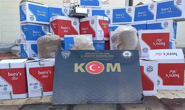 Malatya'da kaçakçılık operasyonu