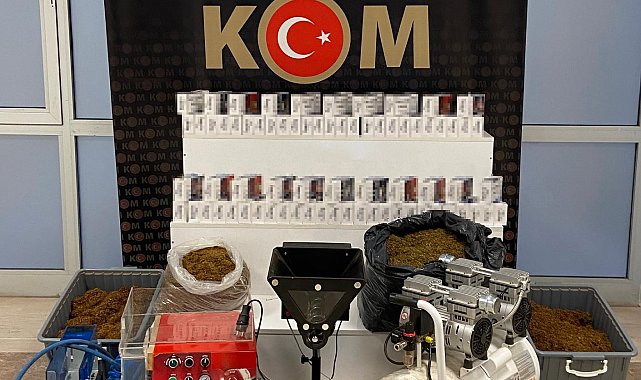 Muş'ta kaçak sigara üretim ve paketleme imalathanesine operasyon