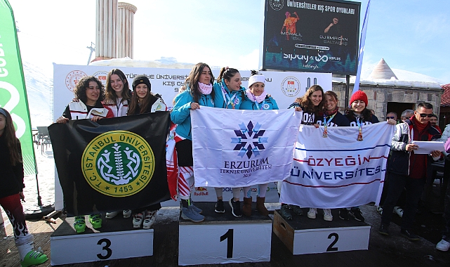 Üniversiteler Arası Türkiye Snowboard ve Alp Disiplini Şampiyonası, Erzurum'da yapıldı
