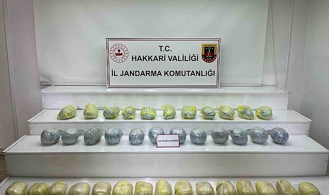 Yüksekova'da 40 kilo 556 gram sentetik uyuşturucu ele geçirildi