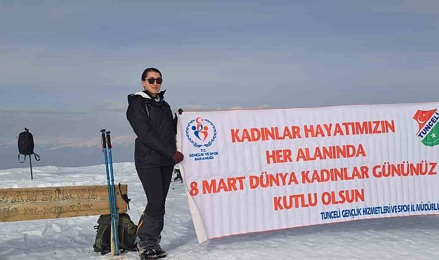 8 Mart için Ergan Dağı'na tırmanış gerçekleştirildi