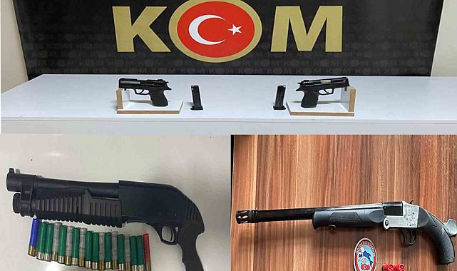 Elazığ'da asayiş uygulamaları: 8 ruhsatsız tabanca ele geçirildi