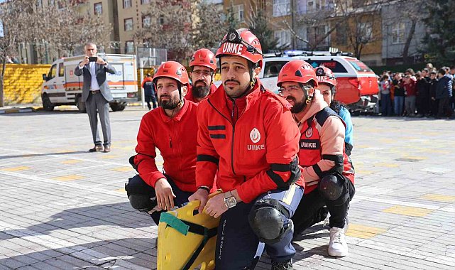 Elazığ'da deprem ve yangın tatbikatı