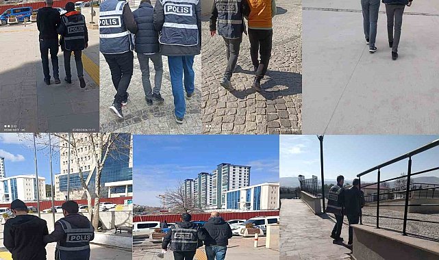 Elazığ'da haklarında kesinleşmiş hapis cezası bulunan 19 kişi yakalandı