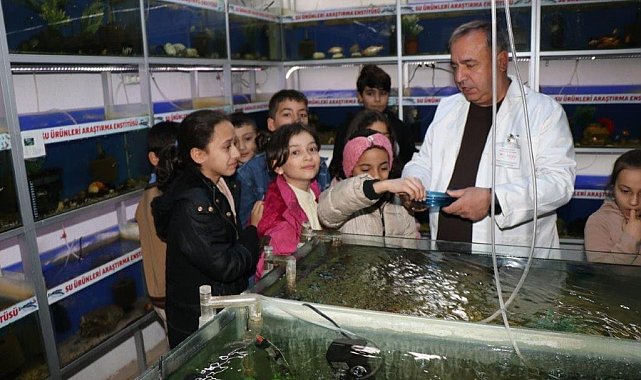 Elazığ'da öğrenciler Balık Müzesini gezdi