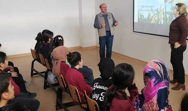 Elazığ'da öğrencilere tabiat eğitimi verildi
