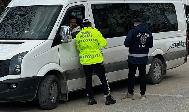 Elazığ'da okul önü denetimleri sürüyor