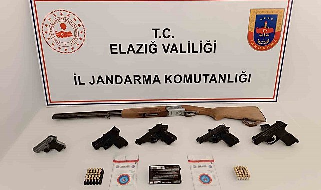 Elazığ'da ruhsatsız silah operasyonu