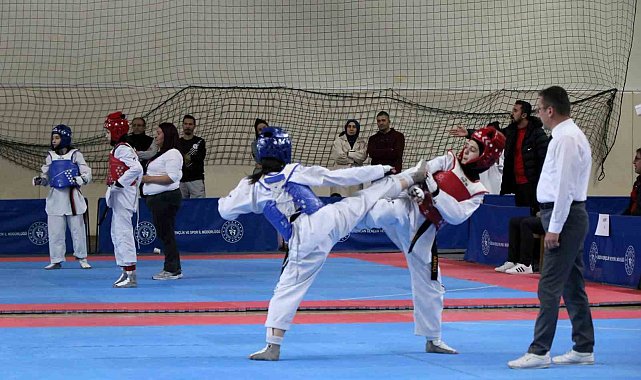 Erzincan'da Tekvando Okul Sporları Gençler Grup Müsabakaları başladı
