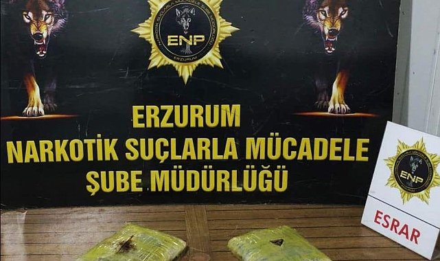 Erzurum'da uyuşturucu operasyonu; 4 şüpheli tutuklandı