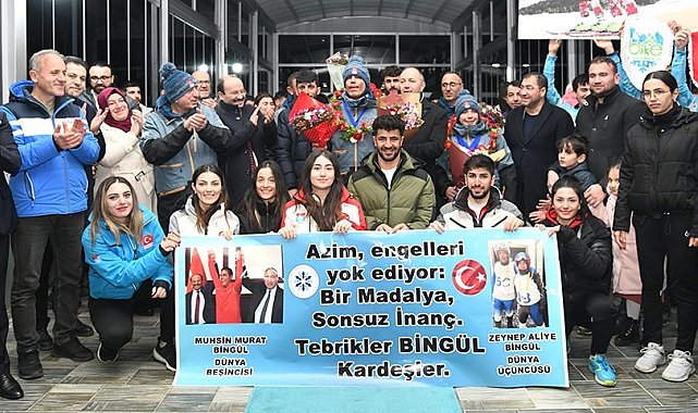 ETÜ'nün gururu Bingül kardeşler için karşılama töreni düzenlendi
