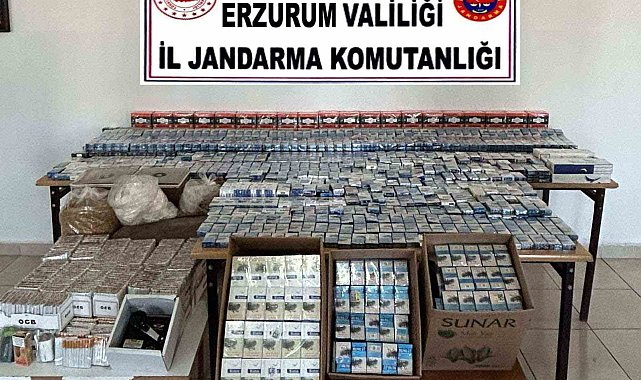 Jandarmadan kaçak sigara operasyonu