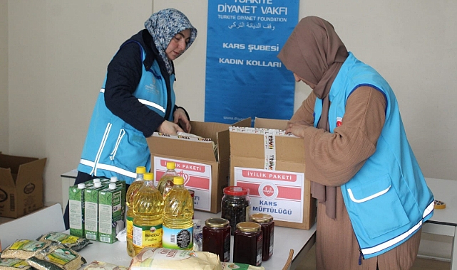 Kars'ta Ramazan paketleri hazırlanıyor