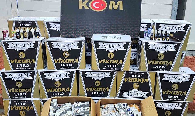 Malatya'da 300 bin adet sahte bandrollü makaron ele geçirildi