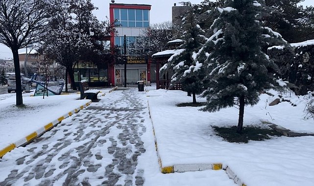 Muradiye'de kar yağışı