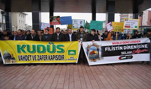 Muşlular Gazze'ye destek için yürüdü