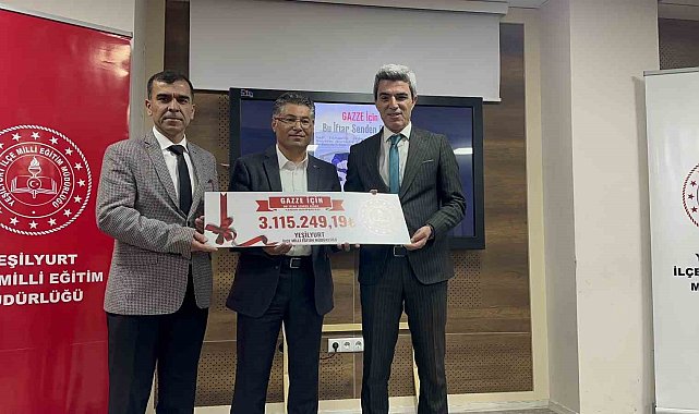 Öğrencilerin topladığı para ile Gazze'ye Ramazan kolisi yollanacak